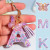 Dark Khaki - Fashion Tassel Butterfly 26Letter Keychain Colorful Love Heart Filled Resin Alphabet Keyring Women Girls Car Bag Phone Pendant By WTB