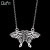 Vintage Silver Color Butterfly Pendant Necklace Women Charms Jewelry Moths Necklace Accessiores For Girl Party Gifts By WTB