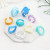 Main Stone Blue - 2022 New Trendy Irregular Geometry Open Adjustable Rings Korean Simple Personality Color Rings For Women Jewelry Gifts By WTB