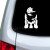Star Wars Mandalorian Vinyl Art Sticker Car Window Laptop Decoration, Mando Decals Boys Kids Room Wall Decal Decor Mural By WTB