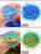 Black & Cyan - 5G/Bagglitter Chameleon Nail Flakes Iridescent Chameleon Nail Powder Holographic Laser Colorful Nail Sequins 120 Colors Mix Size By WTB