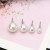 Metal Gold-Color - 12 Pairs Shining Simulated Pearl Hypoallergenic Stud Earrings Jewelry Women By WTB