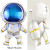 3D Rocket Balloon Self Standing Foil Balloon With Base Astronaut Balloon Rocket Balloon For Outer Space Party Decoration By WTB