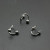 Metal Gold-Color - Stainless Steel Nose Ring Piercing Horseshoe Spike Septum Piercing Lip Tragus Helix Piercing Body Piercing Ring Hip Hop "S" By WTB