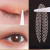 Black & Silver - Clear Beige Stripe Self-Adhesive Natural Eye Tape Makeup Tool Invisible Double Fold Eyelid Lace Paste Eyelid Tape Sticker 240Pcs By WTB