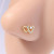 Metal Gold-Color - 20G L Shaped Nose Studs Rings Cute Heart Shiny Cz Love Stone Gold Silver Color Nose Piercing For Women Girl Nostril Jewelry By WTB