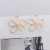 Metal Bronze - Hollow Big Five-Petaled Flower Metal Line Drop Earrings For Women Art Brincos Hyperbole Fashion Party Jewelry By WTB