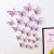 Army Green - 12 Pieces 3D Hollow Butterfly Wall Sticker Bedroom Living Room Home Decoration Paper Butterfly By WTB