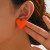 Metal Pure Gold Color - Koean Fashion Candy Color Acrylic Love Eardrop Simple Design Geometric Heart Party Jewelry Earrings Ear Studs All-Match Earstuds By WTB