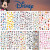 Light Grey - 1Pcs Disney Cartoon Nail Stickers Wholesale Waterproof Paste Nail Art Sticker Princess Mickey Anime Series Nail Decoration By WTB