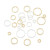 Orange - 20Pcs 4/6/8/10Mm Silver/14K Gold Plated Brass Jump Rings Open Loops For Earring Bracelet Necklace Diy Jewelry Making Findings By WTB