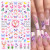 Light Green - 3D Blue Butterfly Adhesive Stickers Nail Art Decoration Laser Flowers Leaves Nail Sticker Nail Art Supplies Nail Parts By WTB