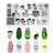 1Pc Cute Animal Nail Stamping Plates Cartoon Character Polish Nail Stamp Nail Art Template Image Plate Art Stencils For Stamping By WTB