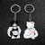 Green - Sanrio Kuromi Hello Kitty Keychain Funny Muscle Anime Figure Keychain Girls Backpack Pendant Jewelry Accessories By WTB