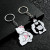 Red - Sanrio Kuromi Hello Kitty Keychain Funny Muscle Anime Figure Keychain Girls Backpack Pendant Jewelry Accessories By WTB