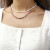 Metal Rust Red - 2022 New Trend Colorful Rice Beads Necklace Bohemia Fashion Style Ladies Clavicle Chain Necklace Girls String Pearl Neck Jewelry By WTB