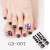 Dark Navy - 22 Tips/Sheet Fashion Nail Stickers Minimalist Design Loveliness Manicure Decoration Nail Art Stickers Nails Sticker Designer By WTB