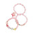 3Pcs/Set Party Bracelets Star Letter Candy Color Beads Bracelet Children Kids Beads Bracelets For Girls Gift By WTB