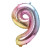 Fluorescence Yellow, Ballon Size: 10Inch - 32Inch Rainbow Gradient Number Foil Balloon 1-9 For Kids Birthday Party Decor Baby Shower Bridal Shower More Options Avaliable By WTB