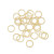 Gold - 20Pcs 4/6/8/10Mm Silver/14K Gold Plated Brass Jump Rings Open Loops For Earring Bracelet Necklace Diy Jewelry Making Findings By WTB
