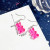 Metal Hot Stamping - 2024 New Rose Red Flower Hanging Earrings For Women Love Heart Blooming Florals Cute Lovely Female Ear Jewelry Brincos New By WTB