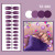 Rosy Brown - 24Pcs/Set Long Round Head Bright Solid Color Press On Acrylic Nail Art Fake Nails Finished Wearing Manicure Reusable False Nails By WTB