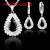 Metal Gold-Color - Hot Sale 925 Silver Needle Bridal Jewelry Sets Austrian Crystal Water Drop Necklaces Hoop Earrings Women Party Engagement By WTB