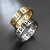 2023 New Stainless Steel Hollow Out Ring For Men Women Fashion Hollow Rune Design Finger Anillo Antiestres Anxiety Rings By WTB