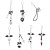Violet - Goth Y2K Phone Charm Pendant Kawaii-Key Chain For Bag Cute Accessory Women Guitar Strap Lanyard Beaded Keychain Pendant By WTB