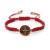 Metal Reddish Brown - Qigo St. Benedict Bracelet For Men Women Rope Weave Religious Jewelry Red Black By WTB
