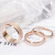 Rose Gold Color Frosted Finger Ring For Woman Man Wedding Jewelry 316L Stainless Steel Top Quality Never Fade By WTB