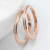 Rose Gold Color Frosted Finger Ring For Woman Man Wedding Jewelry 316L Stainless Steel Top Quality Never Fade By WTB