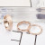 Rose Gold Color Frosted Finger Ring For Woman Man Wedding Jewelry 316L Stainless Steel Top Quality Never Fade By WTB