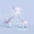 Fluorescence Yellow - 3/6Pcs Mini Unicorn Cake Decoration Set, Plastic Materia,Girl Birthday Party Supplies,Purple & Pink Unicorn Cake Topper By WTB