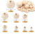 Pine, Wood Diameter: 15-16Cm - 2-500Pcs Natural Wooden Beads With Holes 4-30Mm Round Spacer Wooden Bead Ball Loose Wood Bead Charm For Diy Handmade Accessories By WTB