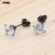 Metal Gold-Color, Main Stone Green - Popmax 1Pairs/2Pcs Stainless Steel Crystal Studs Earrings For Women Men 4 Prong Tragus Round Clear Cubic Zirconia Ear Jewelry By WTB