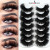 7 Pairs Fluffy False Eyelashes, Naturally Soft & Thick 9D Faux Mink Eyelashes , Enhance Eye Makeup By WTB