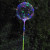 1/5/10/20/30Pcs Led Light Up Bobo Balloons Colorful 3 Levels Flashing Handle 20 Inches Bubble Balloon 70Cm Stick By WTB