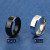Main Stone White, Ring Size: 7 - Auxauxme 8Mm Black Titanium Stainless Men Ring Simple Wedding Bands Rings Gift For Male Jewelry Size 5-13 Drop Shipping By WTB