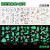 Light Green - 5Pc/Set Night Glow Tattoo Stickers Temporary Unicorn Fairy Animal Tattoo Party Decorations Fluorescence Tattoo Stickers By WTB