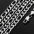 Gem Green, Length: 55Cm - 925 Sterling Silver 40-75Cm Figaro Chain Necklace Men Women Fashion Simple Chain Wedding Christmas Gift Jewelry Accessories By WTB