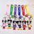 Orange - Disney Mickey Keychain Cartoon Stitch Cute Minnie Keyring Anime Student Bag Hanging All-Match Car Key Chain Christmas Gifts By WTB