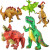 3D Standing Dinosaur Balloon Cartoon T Rex Dino Foil Balloon For Party Decoration Kids Birthday Party Supplies By WTB