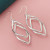 Gem Orange - 925 Silver Heart Shape Earrings Women Exquisite Student Jewelry Accessories By WTB