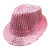 Pink - 12 Colors Men'S Women'S Jazz Hat Sequins Retro Disco Funky Glitter Costume Unisex Novelty Christmas Party Prop Charming Hat By WTB