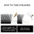 Black & Silver, Curl: C, Thickness: 0.07Mm, Length: 11Mm - Natuhana W-Shaped 4D 5D Volume Eyelash Extensions Premade Volume Fans W Shape Lashes Natural Soft False Eyelashes For Makeup By WTB