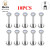 10Pcs G23 Titanium Labret Piercing Lip Ring 16G F136 Internal Thread Nose Stud Earring Tragus Helix Cartilage Piercing Jewelry By WTB