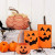 Cute Halloween Candy Bag Decorative Portable Handle Pumpkin Bag Kindergarten Candy Halloween Scene Arrangement Cloth Gift Bag By WTB
