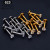 10Pcs Astm F136 G23 Titanium Piercing Labret Lip Ring Stud Earring Cz Ear Tragus Cartilage Helix Daith Pierc Jewelry 16/18/20G By WTB
