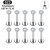 10Pcs Astm F136 G23 Titanium Piercing Labret Lip Ring Stud Earring Cz Ear Tragus Cartilage Helix Daith Pierc Jewelry 16/18/20G By WTB